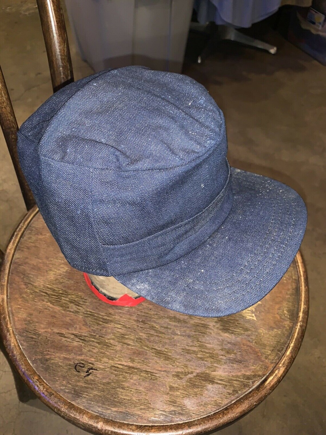 Sun Hat - Railroad Stripe Denim