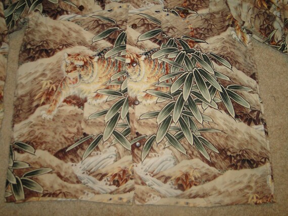 vintage hawaiian shirt Shirt Rockabilly rayon Sz X