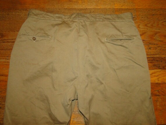 パンツ ANTHEM A WATERINGSATIN MILITARYEASYPANTS Vintage US Military Uniform Trousers Chino Pant Button Fly