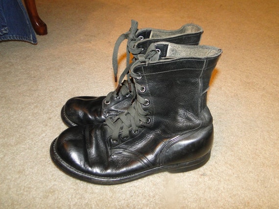 Vintage US Militaria Jump Boots COMBAT 60s Sz 9 R - image 2