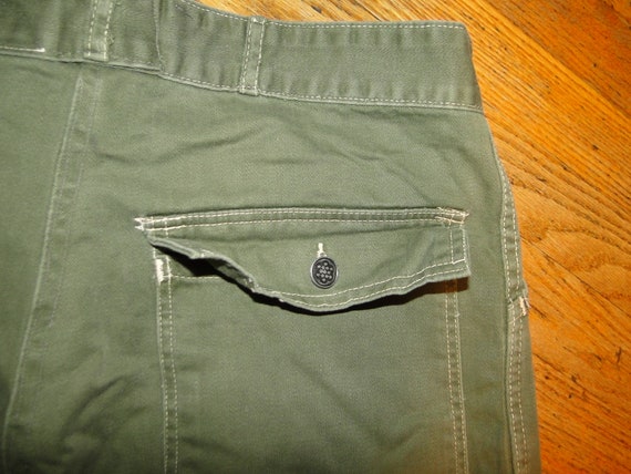 Vintage US ARMY US Militaria pant buntton fly13 s… - image 1