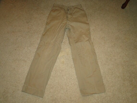 Vintage US Military usmc Uniform Trousers Chino pa