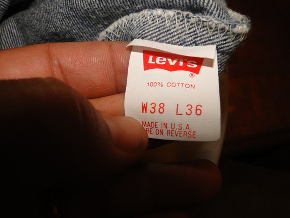 Vintage LEVI'S 501 Indigo Denim Jeans. No BIG E N… - image 5