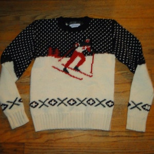 Vintage 90's Polo Ralph Lauren Ski Sweater Size M image 3