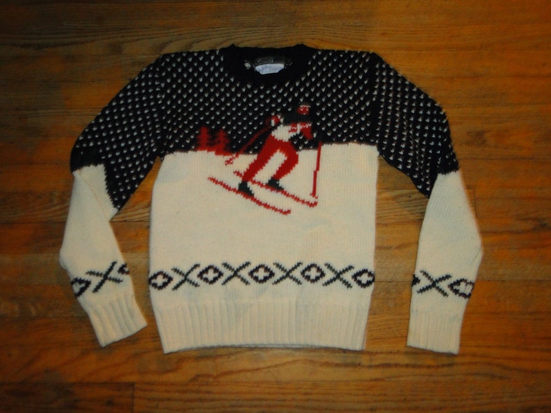 Vintage 90's Polo Ralph Lauren Ski Sweater Size M image 3