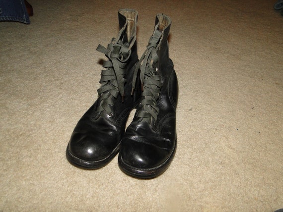 Vintage US Militaria Jump Boots COMBAT 60s Sz 9 R - image 5