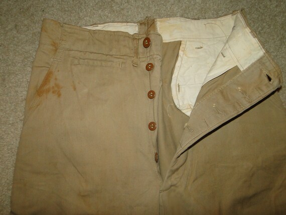 Vintage US ARMY Military Uniform Trousers Chino pa