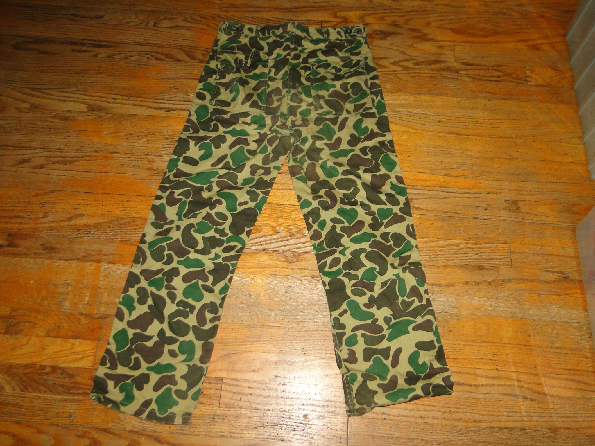 VINTAGE COTTON FROGSKIN Camo Pant Sz. 33 X 28 - Etsy