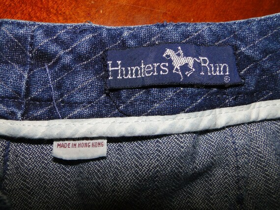 VINTAGE Hunters Run Denim Jeans womens 80s Sz 28x… - image 4