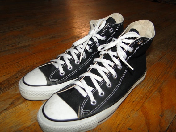 Vintage Black Converse All Star Chuck Taylor Shoes, H… - Gem