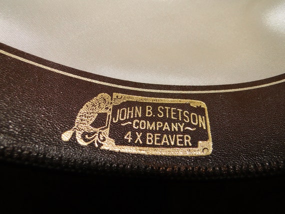 Vintage STETSON Brown Fedora Hat Cowboy Western H… - image 6