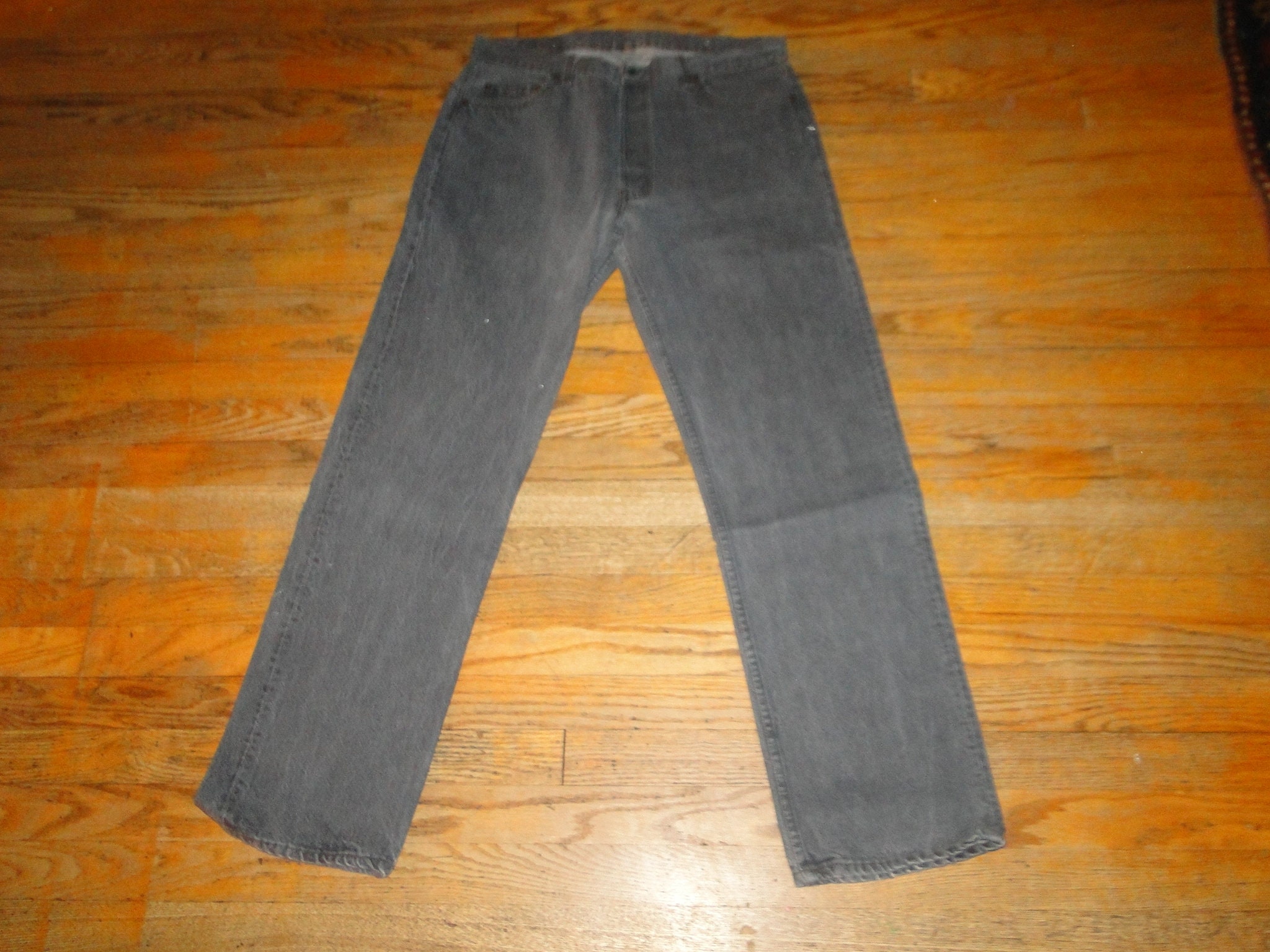 Vintage 1997 Levi's 501 Black Denim Pants Jeans Made in USA