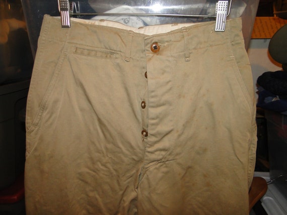 パンツ USMC CHINO TROUSERS 1970s Vintage 1950's USMC Chino Trousers | Unwave
