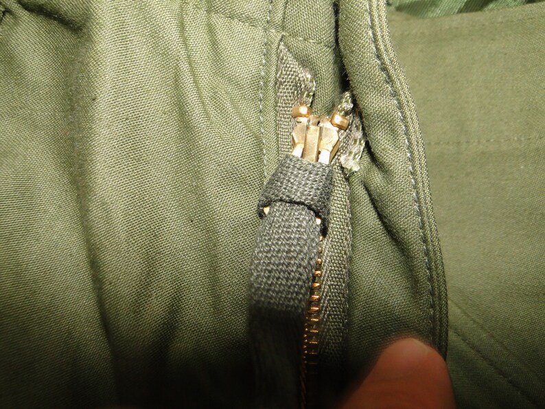 Vintage og-107 Vietnam War US Military Uniform Trousers pant BUTTON FLY 31x 33