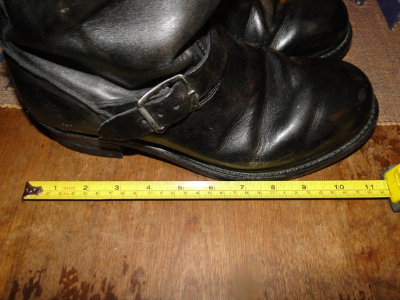 Vintage  ENGINEER MOTORCYCLE Leather black boot s… - image 9