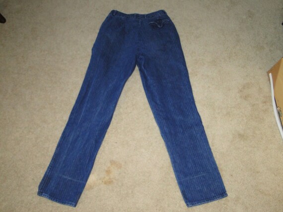 VINTAGE Hunters Run Denim Jeans womens 80s Sz 28x… - image 5