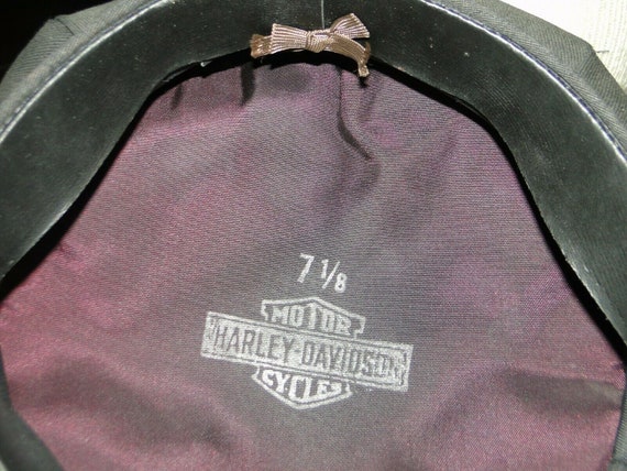 帽子 M HARLEY DAVIDSON 70s Leather Casket Vintage 1930-40s Motorcycle Cap Winged Harley Davidson