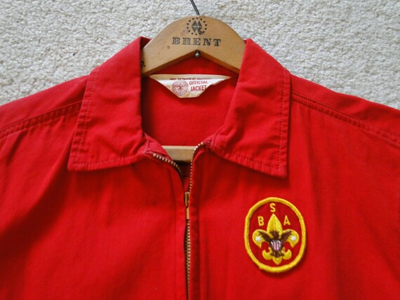 Vintage 1950's Boy Scouts of America Red Official Jacket