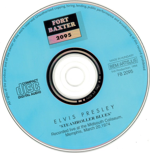 エルヴィス Elvis Presley Steamroller Blues CD エルヴィス Elvis