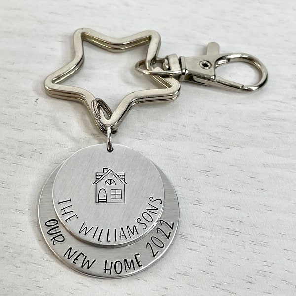 Our New Home Keychain | First Time Homeowner | New Homeowner Gift | Housewarming Gift | Home Sweet Home | Realtor House Closing Gift