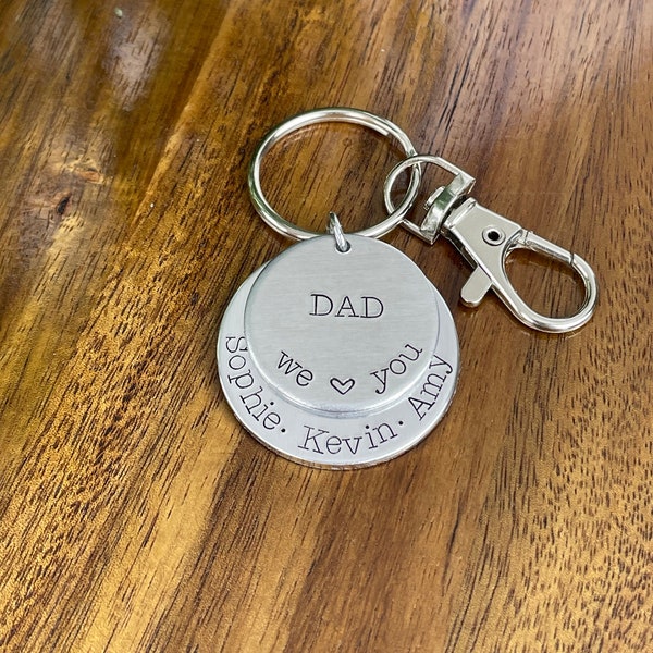 Papa Wir Liebe Dich Keychain | Vatertags Geschenk | Papa Geschenk | Vatertag Keychain | Geschenk für Papa / Individueller Vatertag | Weihnachtsgeschenk für Papa