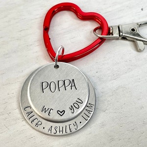 Papa wir lieben dich | Papa Schlüsselanhänger | Papa Geschenk | Geschenk für Papa