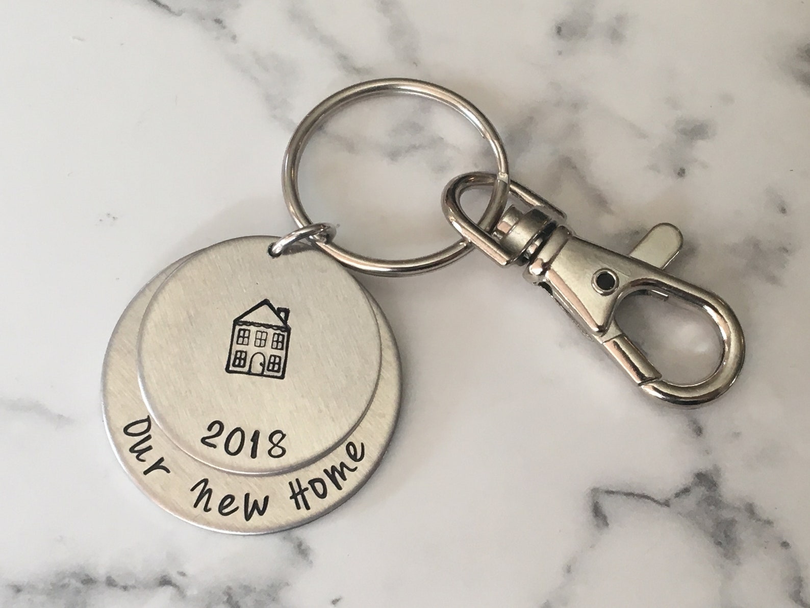 Our New Home Keychain / First Home Keychain / Housewarming Etsy