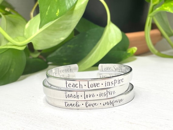 Etsy shop teacher bracelet