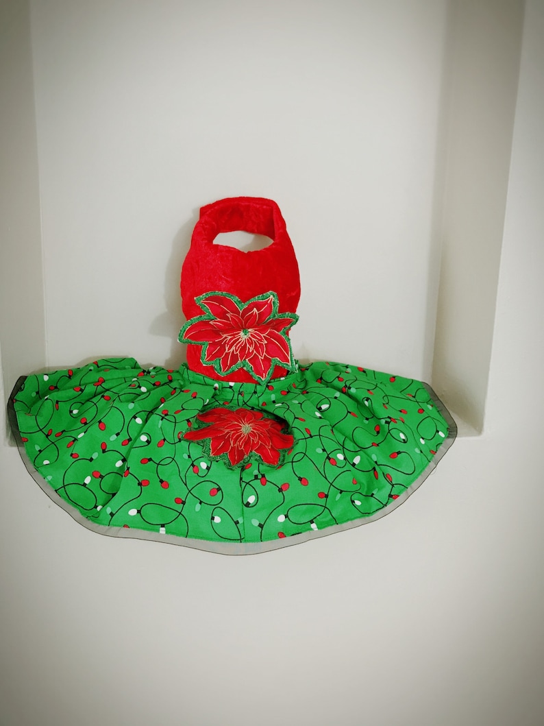 Dog Christmas Dress XS