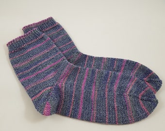 Handgestrickte Socken Größe 36/37 - Baumwollanteil