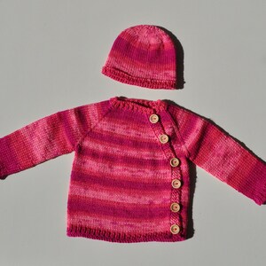 Schlüttli - First set - Jacket & cap - hand knitted - Gift for birth