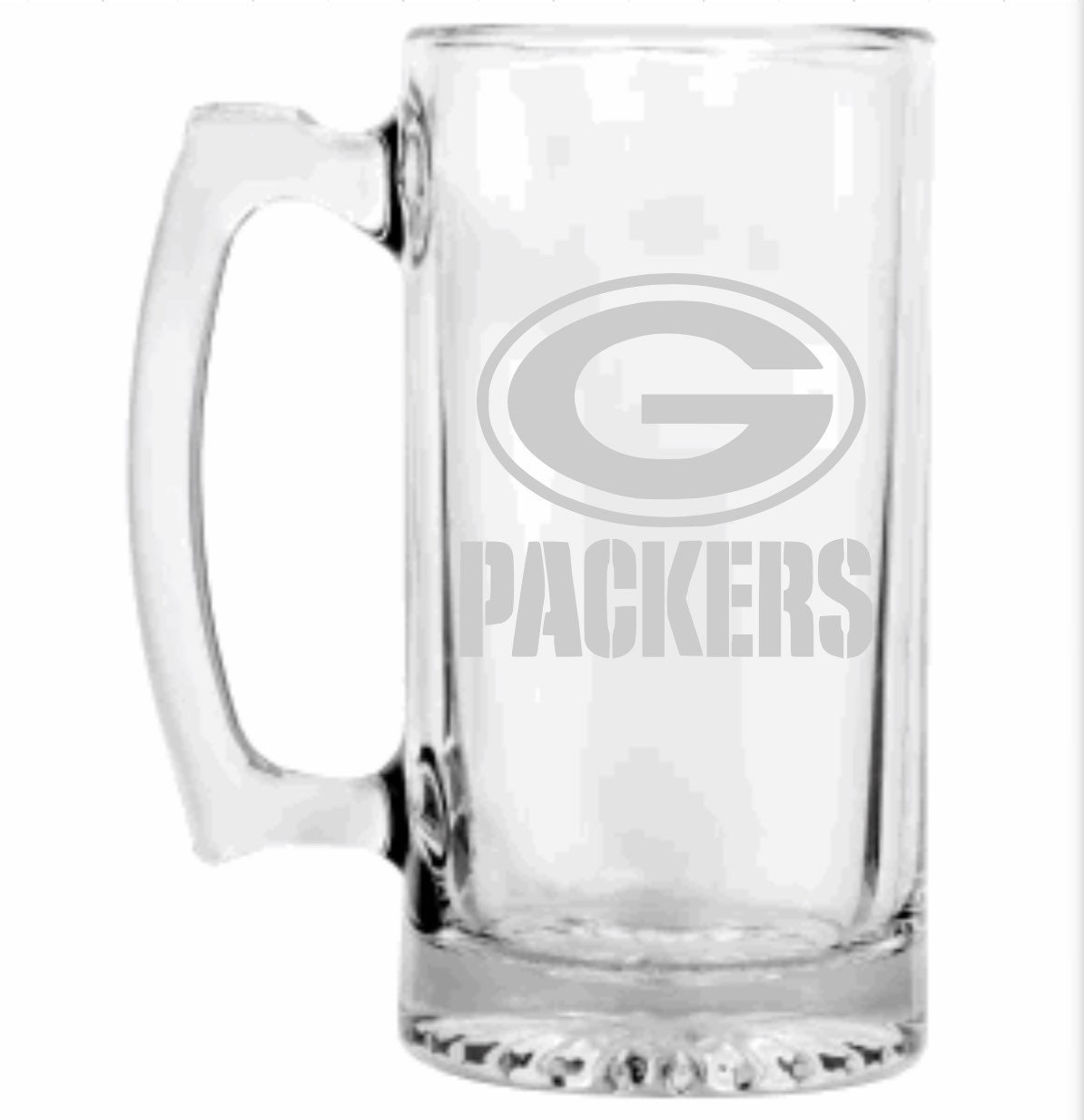 Green Bay Packers Personalized Etched Beer Mug 26oz Etsy