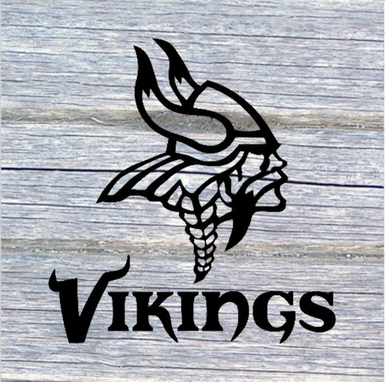 Minnesota Vikings Vinyl Decal Only Various Sizes Etsy