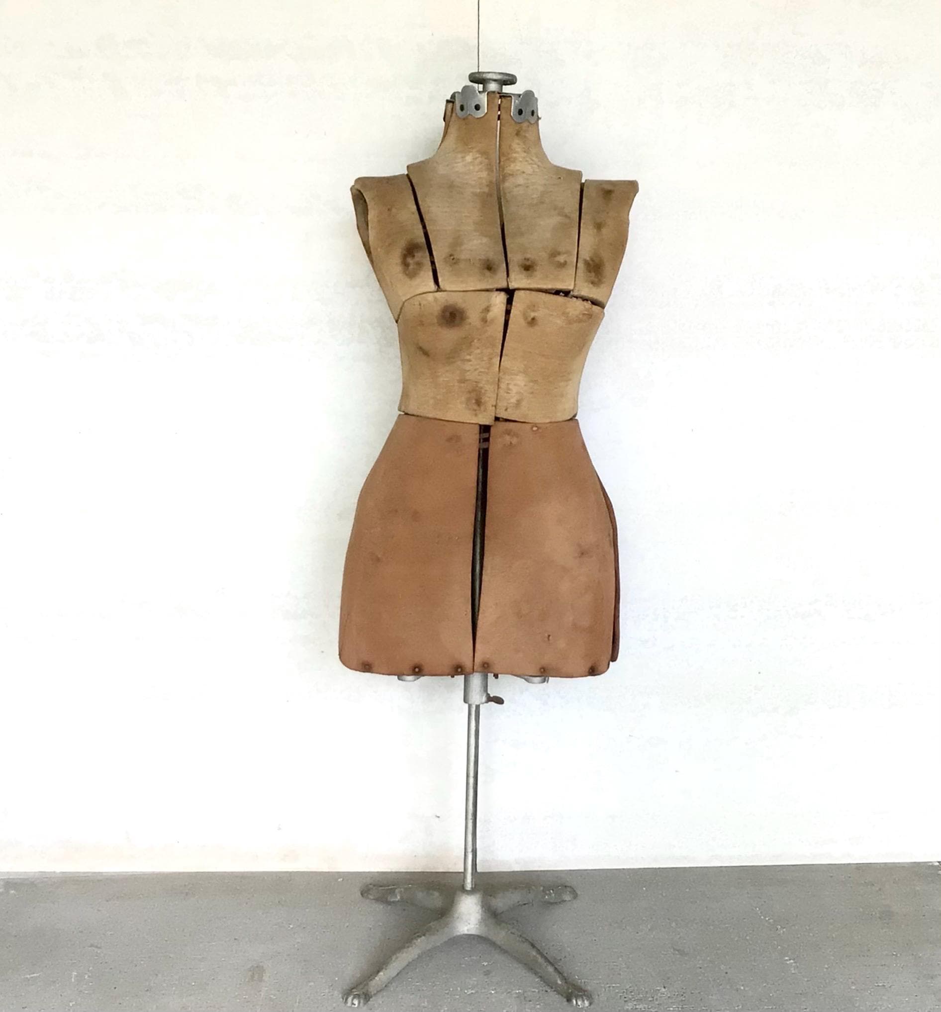 Vintage Dress Form on Adjustable Height Stand Mannequin Vintage Form
