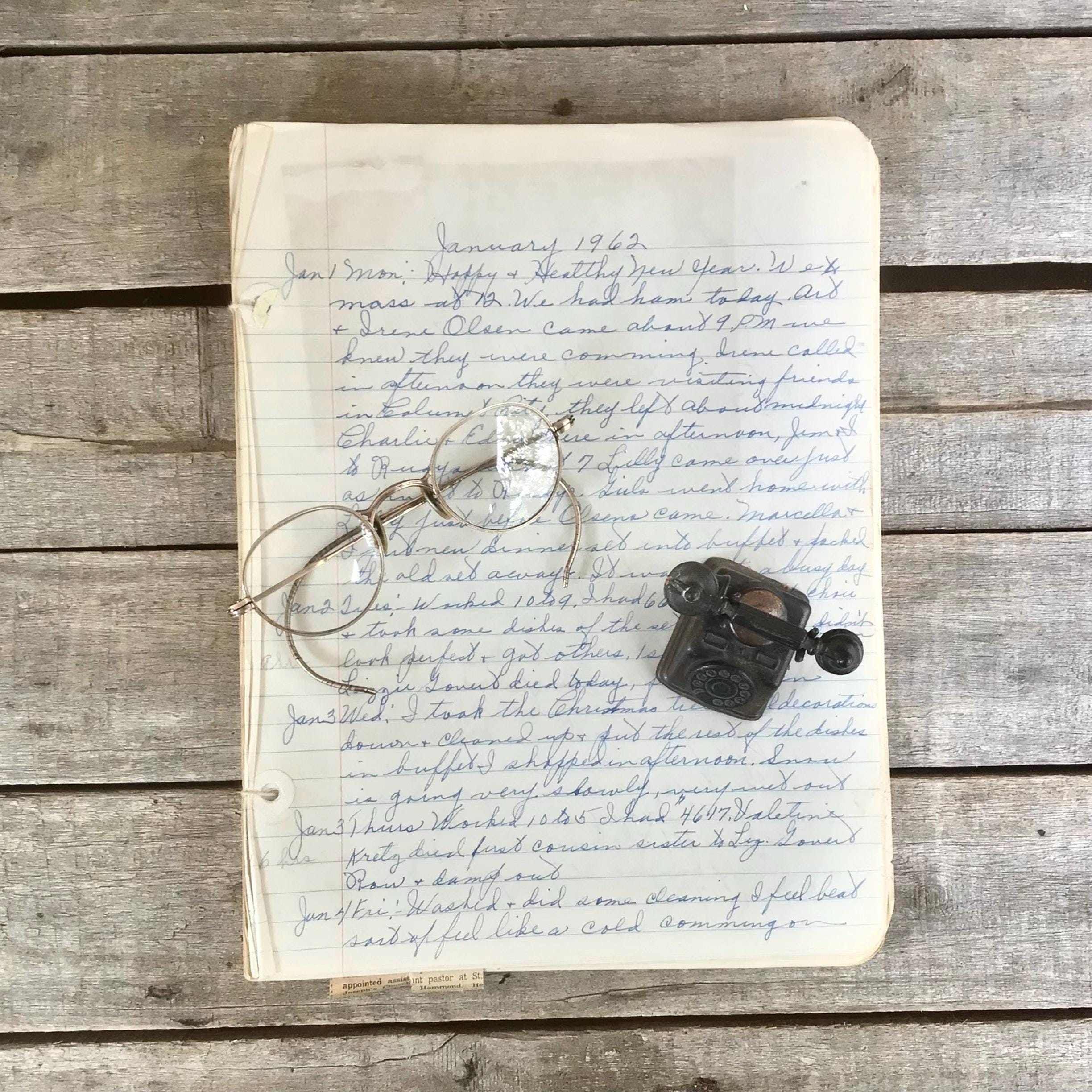 1960s Diary - Etsy