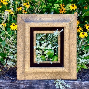 23” Antique Wood Picture Frame Vintage Victorian Wood Frame Portrait Wall Hanging Wall Frame