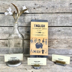 950+ Vintage Flash Vocabulary Cards Educational Word Cards Vintage Ephemera