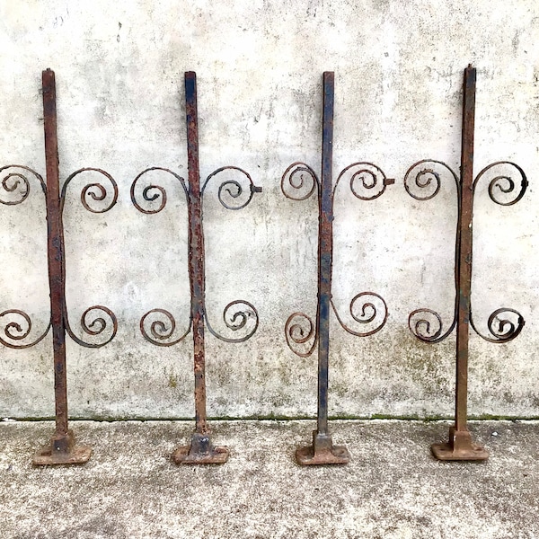 Antique Iron Fence Etsy