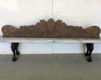 52” Vintage Wood Header Pediment Architectural Salvage Trim