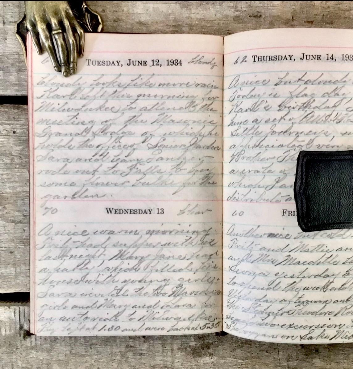 1931年の日記  戦前 1930s Diary - Etsy