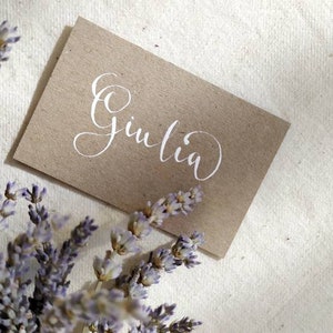 Segnaposto matrimonio- segnaposto calligrafico-