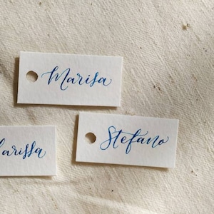 Segnaposto  matrimonio -segnaposti- tag -segnaposto calligrafici-scritti a mano-