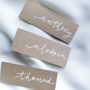 Segnaposti,nomi segnaposto,Segnaposto in carta kraft,segnaposti matrimonio,matrimonio rustico,tag matrimonio,nomi invitati,eventi