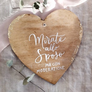 Decorazione in legno per matrimoni personalizzata - decorazione personalizzata - mirate allo sposo- lancio del riso