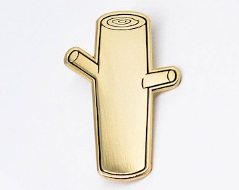 Golden Log (Twin Peaks inspired enamel pin)