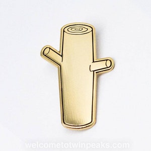 Golden Log (Twin Peaks inspired enamel pin)