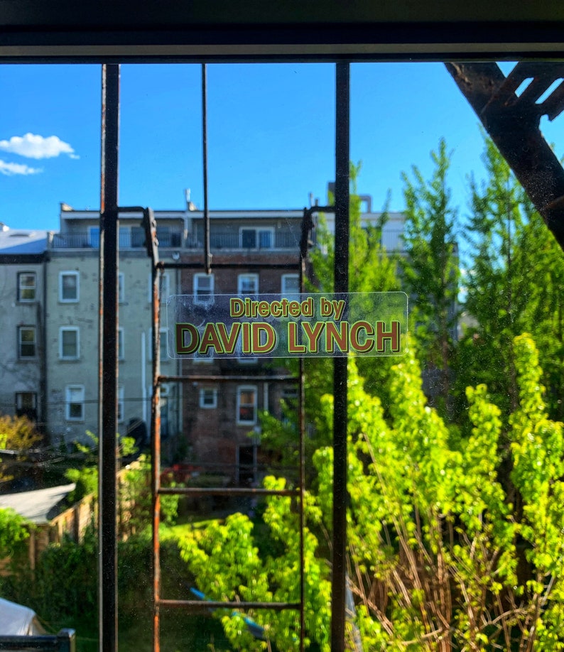 Directed by David Lynch Stickers Original Etsy