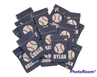 Saco de semillas de béisbol para el equipo - Bolsa de semillas - Regalo del equipo de béisbol - Regalo de béisbol personalizado - Bolsa de semillas - Monedero - Regalo del Día de la Madre
