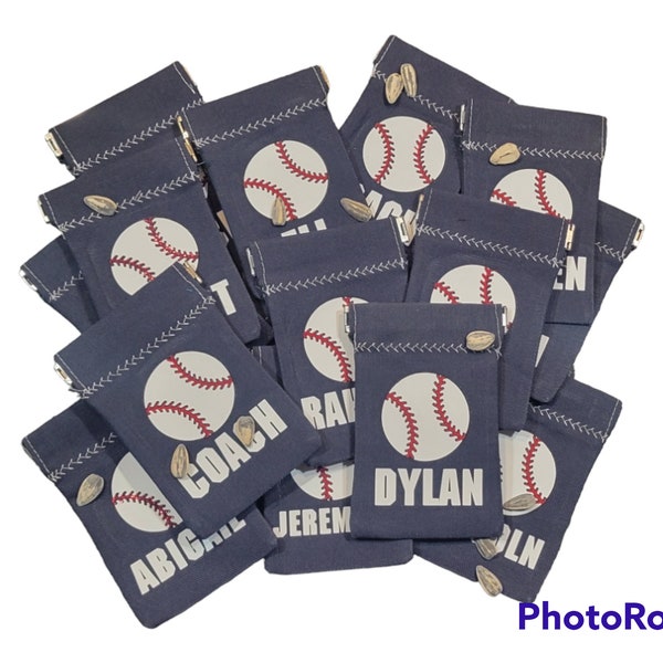 Baseball Seed Sack for Team - Seed Bag - Baseball Team Gift - Personalized Baseball Gift - Seed Pouch - Coin Purse - Mother's Day Gift