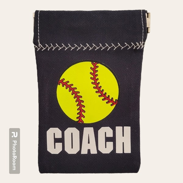 Softball Seed Sack for Team - Seed Bag - Softball Team Gift - Personalized Baseball Gift - Seed Pouch - Coin Purse - Seed Sack